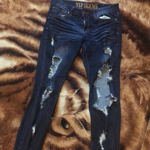 Bluish skinny jeans for kids size 14.
